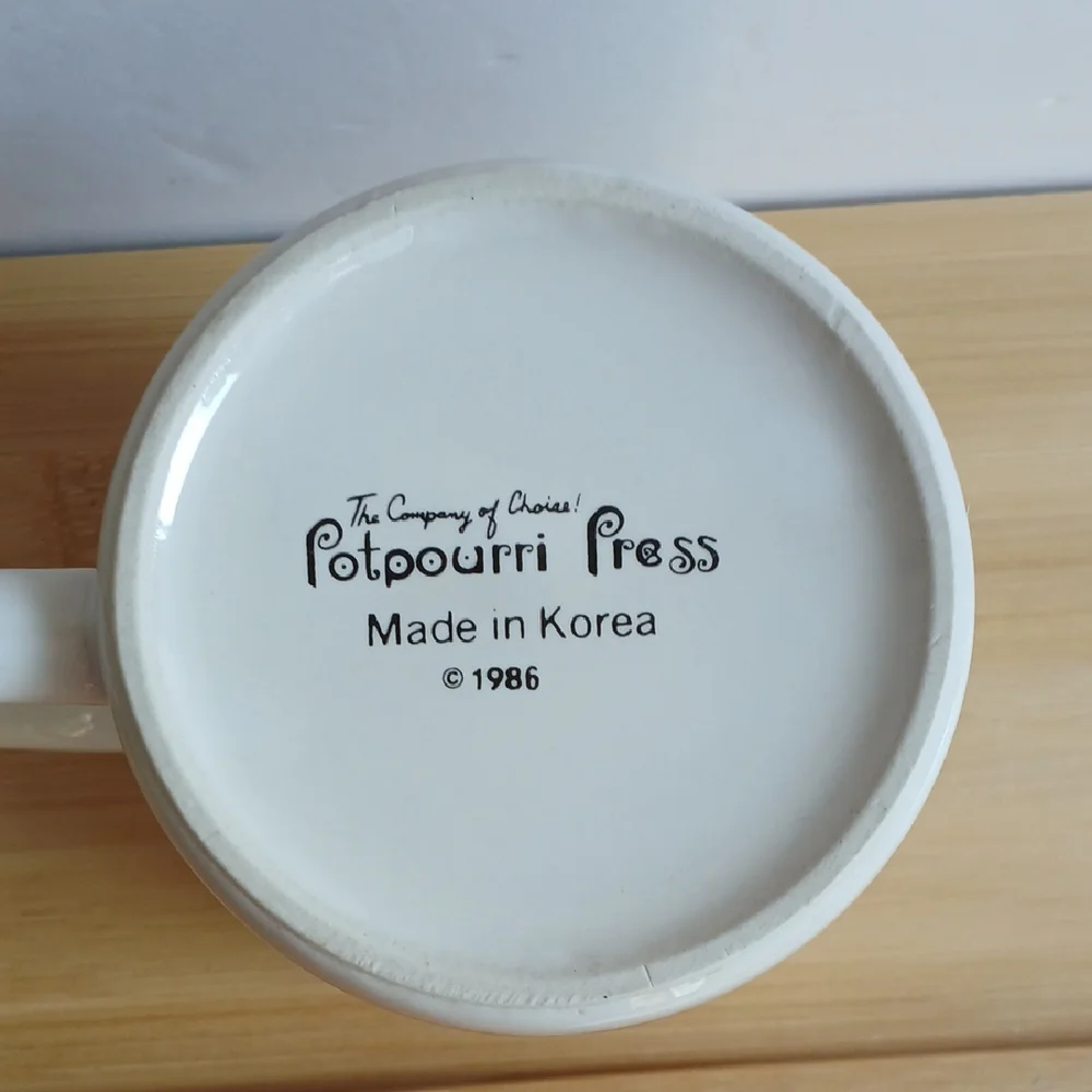 Christmas Geese Potpourri Press Mug 1986